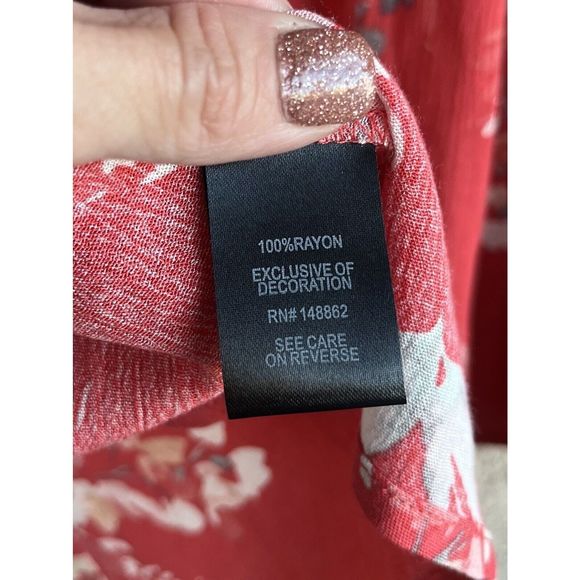 Torrid Babydoll Gauze Crochet Trim Top - Size 2X - Multicolored - Picture 10 of 10